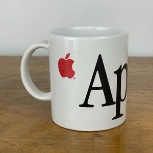 Vintage Apple Computers Red Apple Spelled Out Coffee Mug Cup